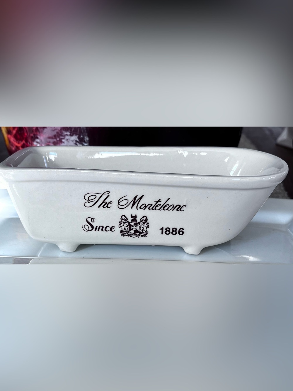 The Monteleone Hotel 100th Anniversary 1886-1986 New Orleans Bathtub Soap Dish